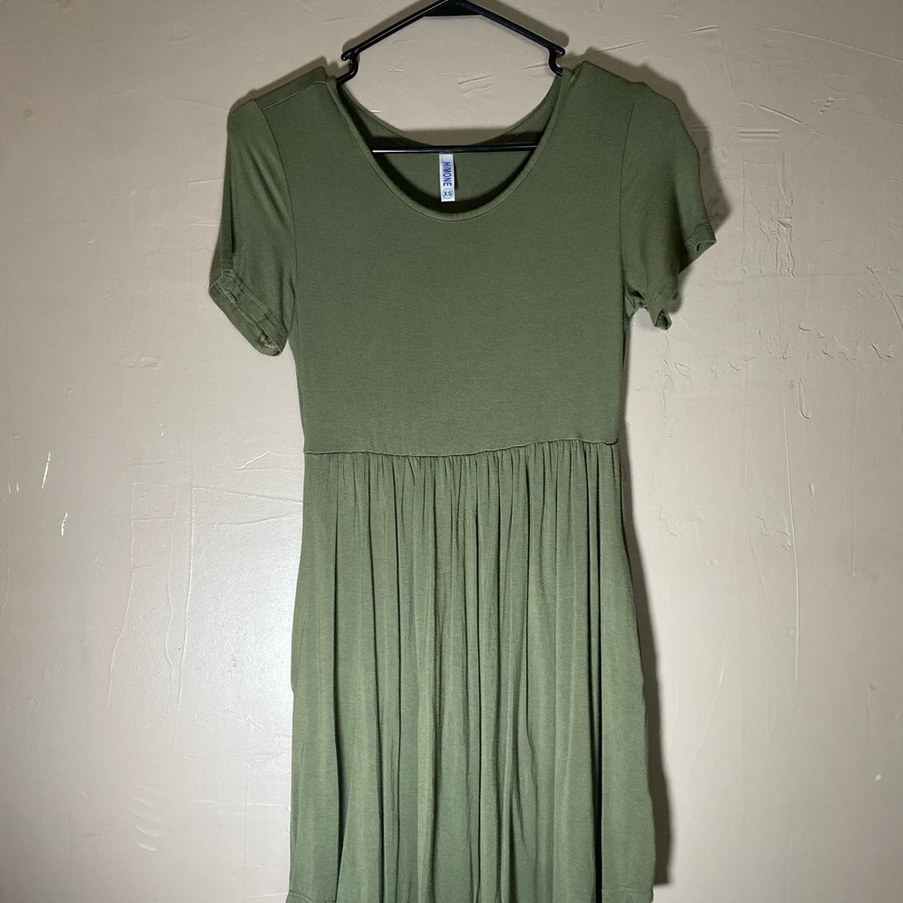 Elegant Olive Mini Dress